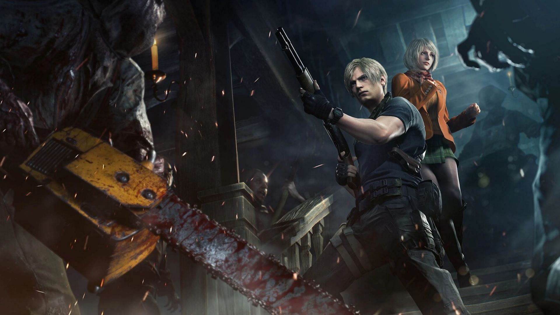 Among the scary games, Resident Evil is iconic (Image via Capcom)